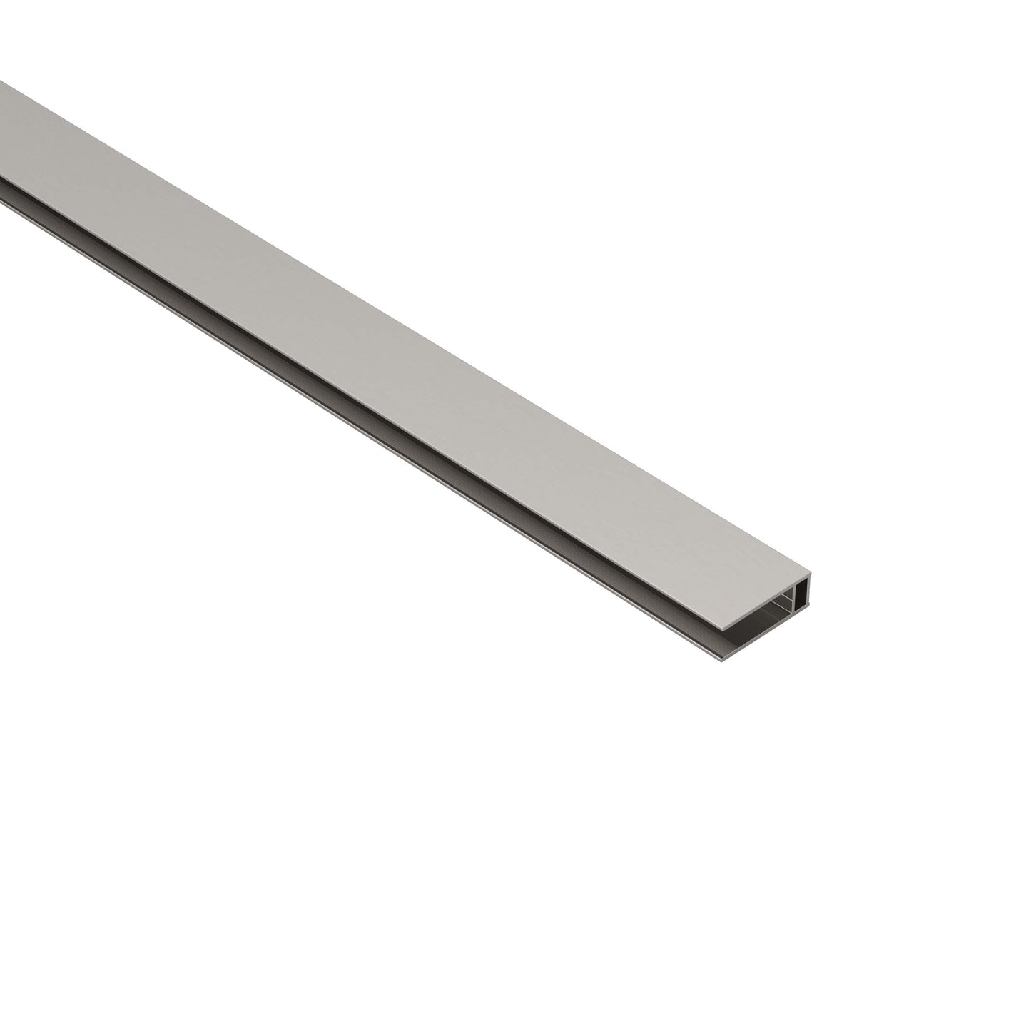 Fixed Panel Wall Jamb in Satin Nickel
