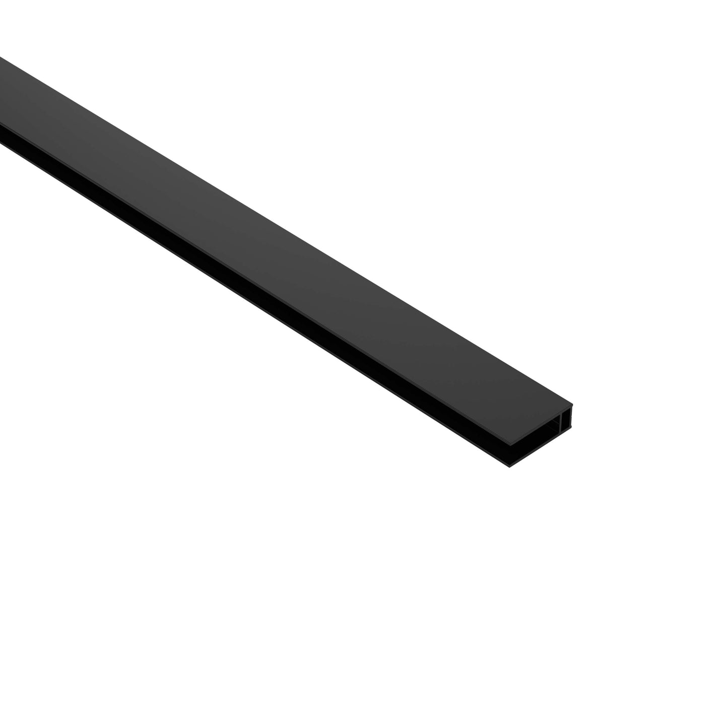 Fixed Panel Wall Jamb in Matte Black