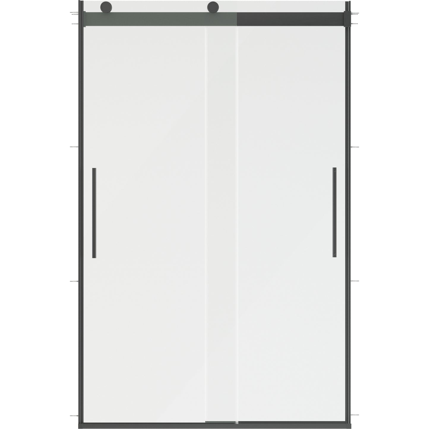 48" Shower / Clear / Matte Black