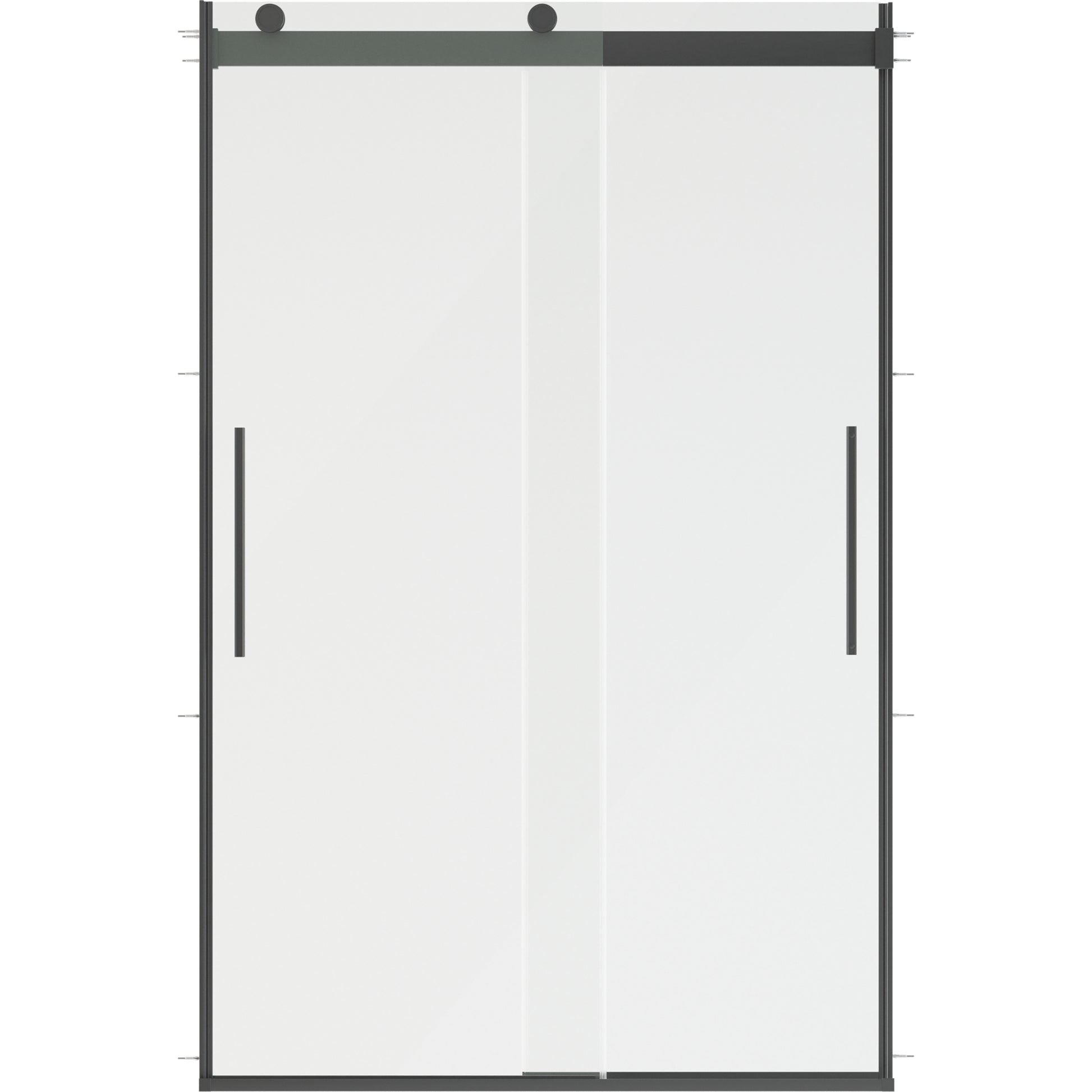 48" Shower / Clear / Matte Black