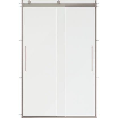48" Shower / Clear / Shower Door Brushed Nickel