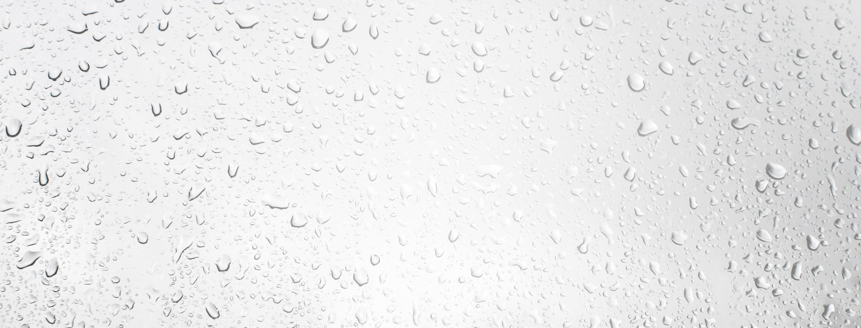 Water droplets on glass